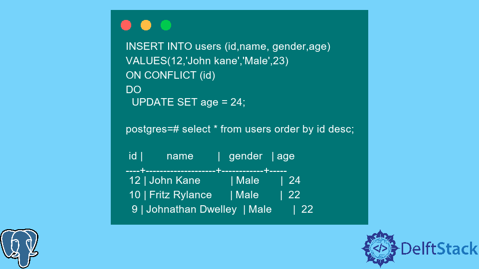 Sql Insert Or Update If Exists Postgres